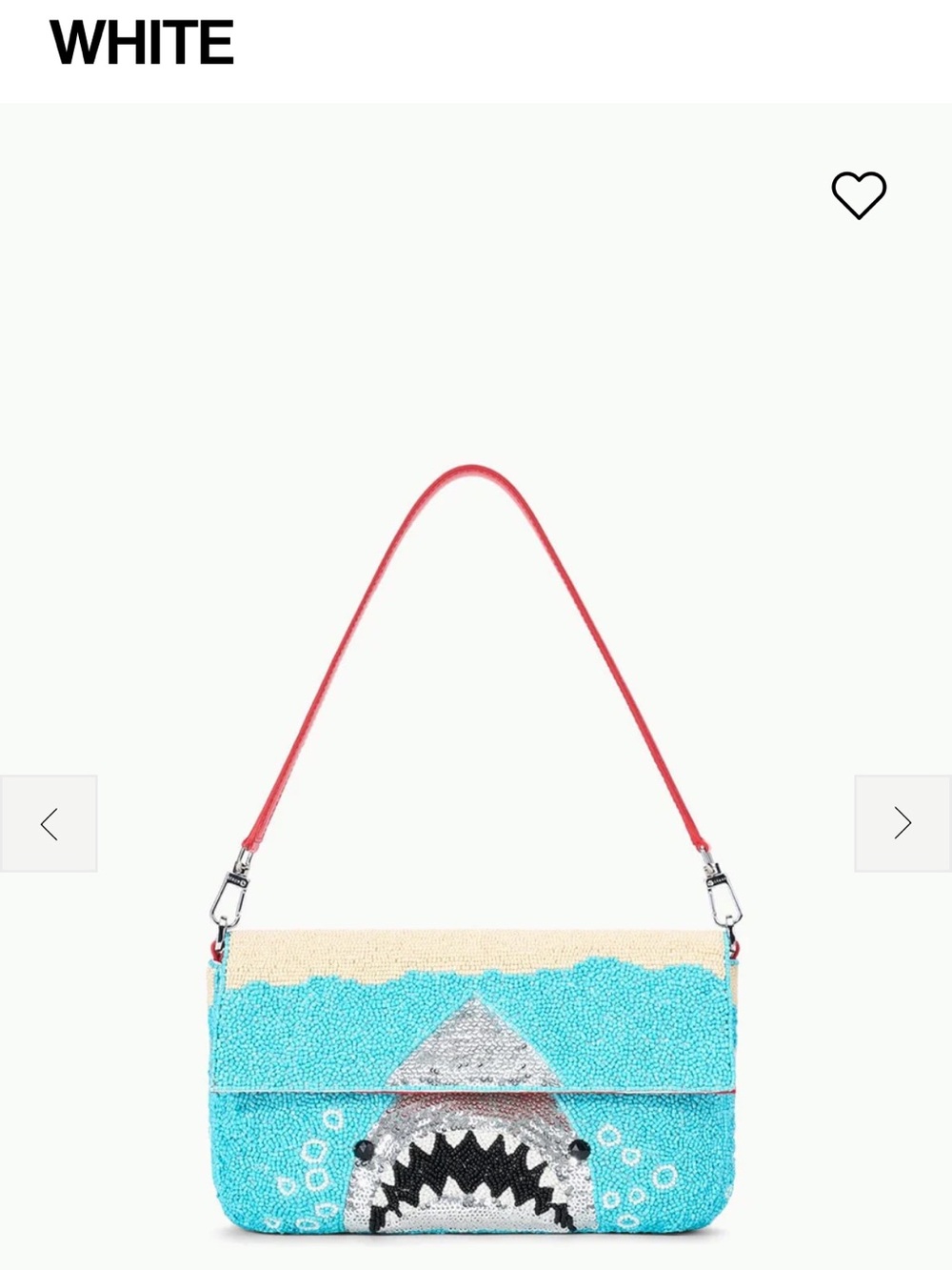 STAUD Great White Beaded Timmy Bag - Brand New, Still in the Original Packaging - Picture 1 of 7